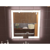 Зеркало с подсветкой для ванной комнаты Новара 60 см
