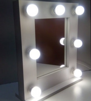 Маленькое гримерное зеркало с подсветкой 50 см