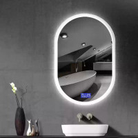 Зеркало с радио и подсветкой для ванной комнаты Джевел