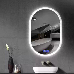 Зеркало с радио и подсветкой для ванной Джевел
